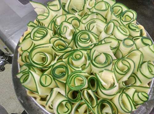 Tarte chaude aux Courgettes