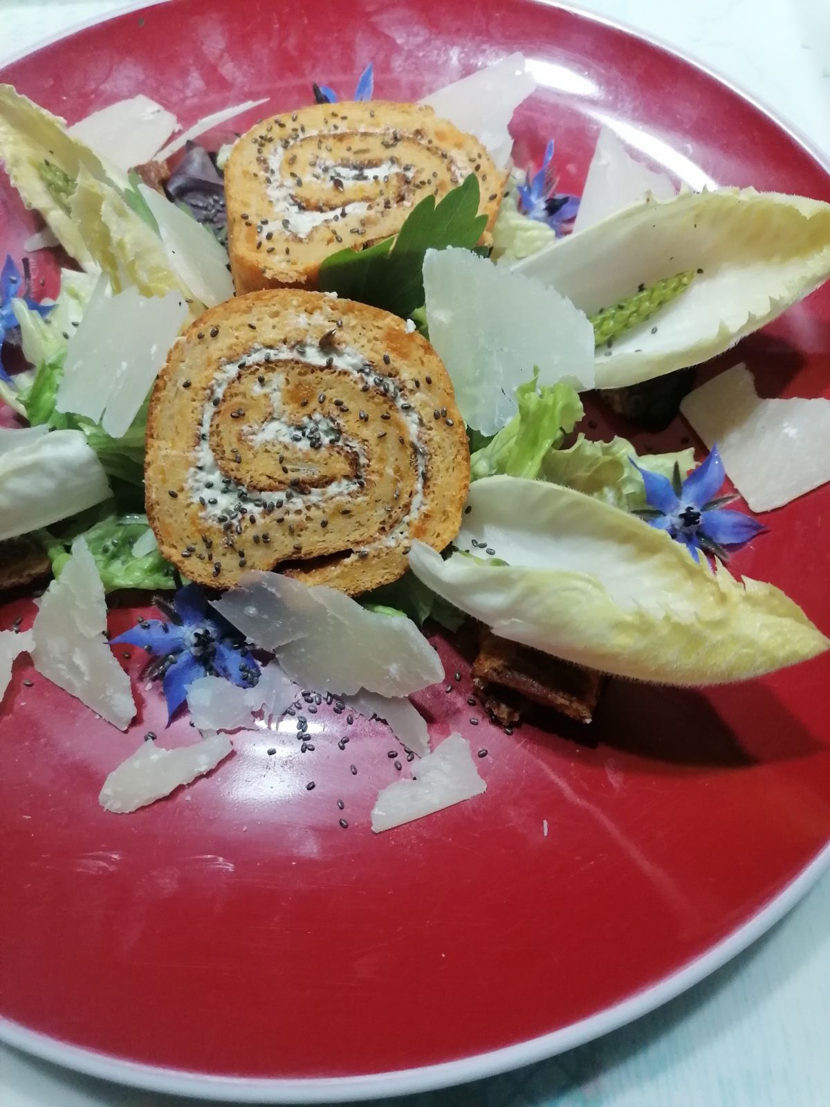 Roulé salé aux patates douces 
