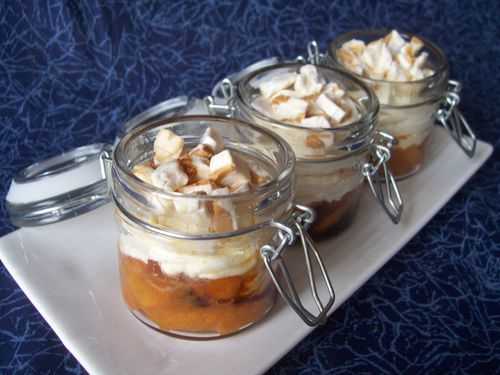 Abricots caramélisés, Chantilly et nougat