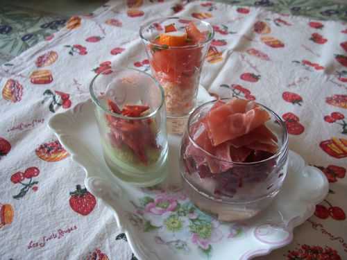 Apéritif, verres gourmands, petits fours salés