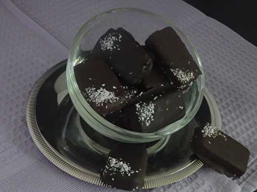 Bouchées chocolatées noix de coco façon "Bounty" - Le blog de Michelle - Plaisirs de la Maison