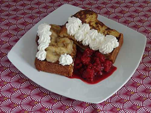 Brioche perdue aux fruits, chantilly au mascarpone