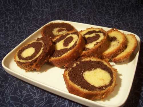 Cake en bocaux : cake zébré au chocolat