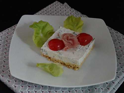 Cheesecake sans cuisson au jambon