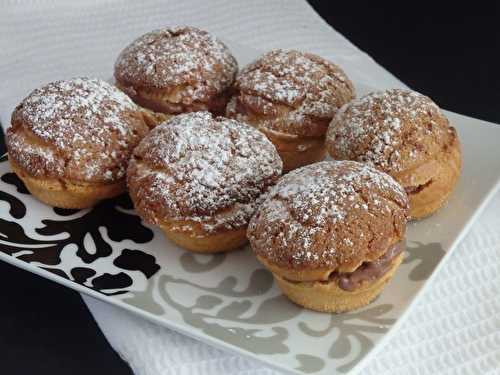 Choux craquelin à la crème namelaka  chocolat noir