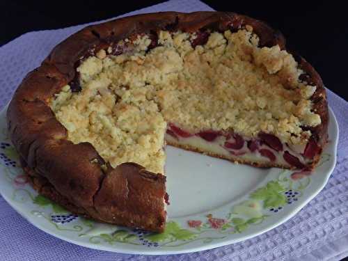 Clafoutis crumble aux cerises