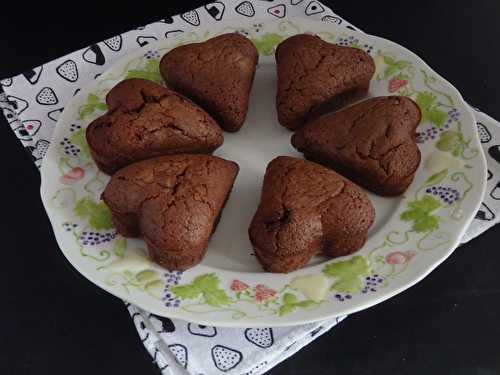 Cœurs fondants au chocolat