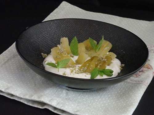 « Comme une île » de Florent Ladeyn (dessert avec du concombre)