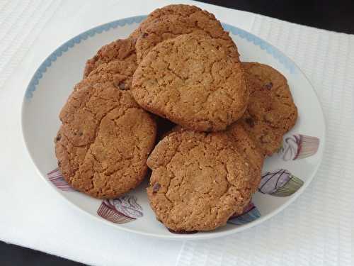 Cookies chicorée amandes et pépites de chocolat