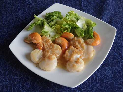 Coquilles Saint Jacques au beurre de cidre