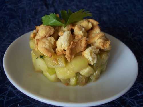 Courgettes façon crumble