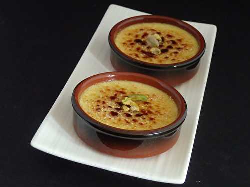 Crème brûlée à la pistache de Pierre Hermé