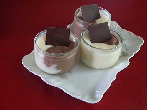 Crème façon Danette maison vanille chocolat - Le blog de Michelle - Plaisirs de la Maison