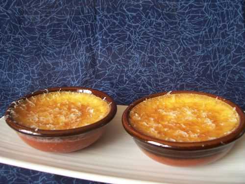 Crèmes brulées au camembert