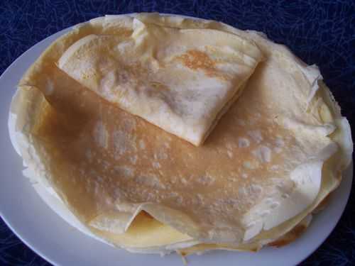 Crêpes façon crêpes Suzette