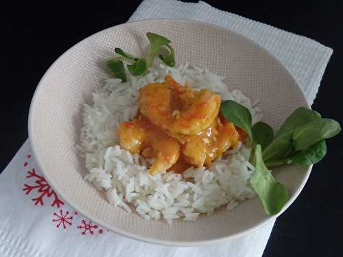 Crevettes sauce orange miel - Le blog de Michelle - Plaisirs de la Maison