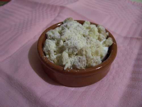 Crumble au Sainte-Maure et aux noix