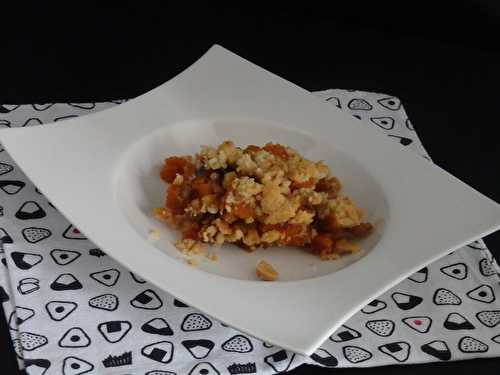 Crumble de potiron et cacahuètes