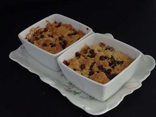 Crumble poire chocolat