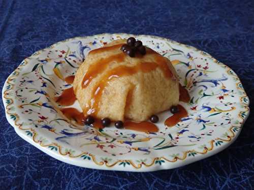 Dôme de crêpe à la compotée de pommes, sauce caramel au beurre salé - Le blog de Michelle - Plaisirs de la Maison