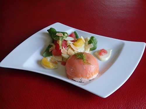 Dômes aux deux saumons et sa salade de fenouil au agrumes - Le blog de Michelle - Plaisirs de la Maison