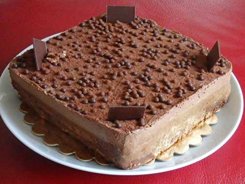 Entremets chocolat noisette