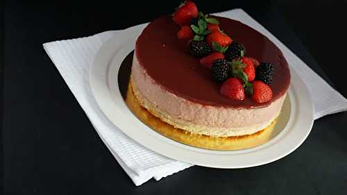 Entremets nuage aux fraises