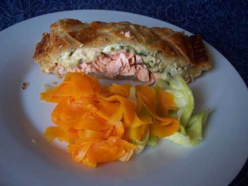 Feuilleté de saumon fondant aux fines herbes