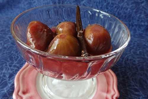 Figues pochées au Monbazillac et aux épices - Le blog de Michelle - Plaisirs de la Maison