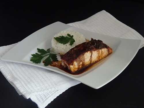 Filet de saumon au vinaigre balsamique