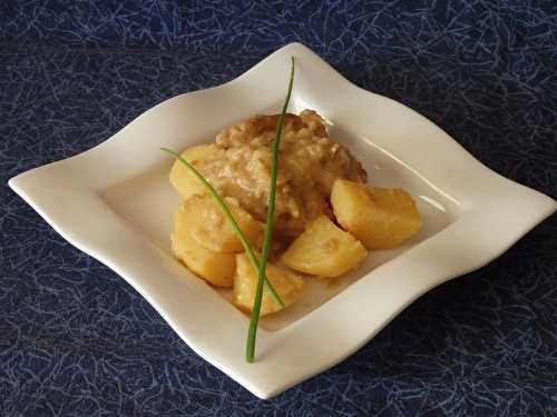 Filet mignon de porc au cidre sauce crémeuse au camembert