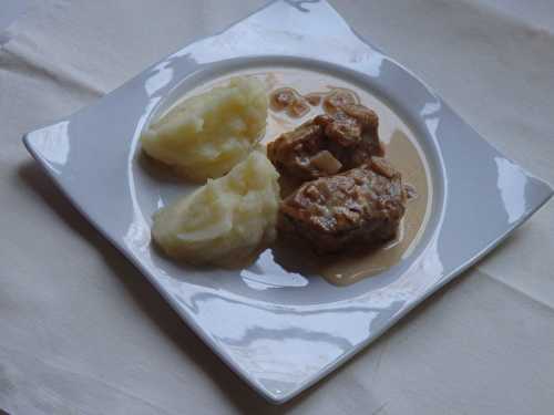 Filet mignon de porc sauce camembert et cidre