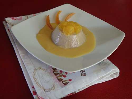 Flan à la farine de châtaigne corse, sauce à l’orange