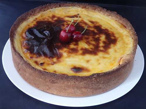 Flan pâtissier aux cerises