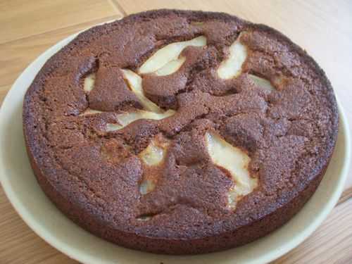 Gâteau aux poires et à la farine de noix - Le blog de Michelle - Plaisirs de la Maison