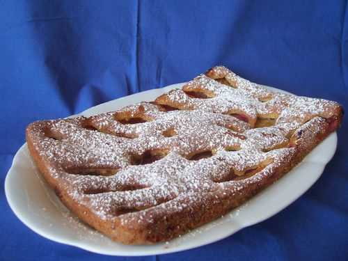 Gâteau aux prunes rouges