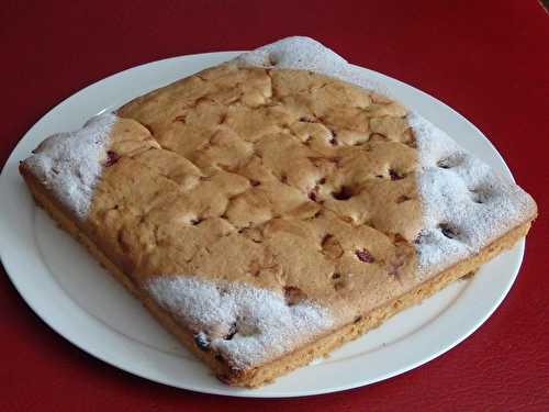 Gâteau moelleux aux framboises