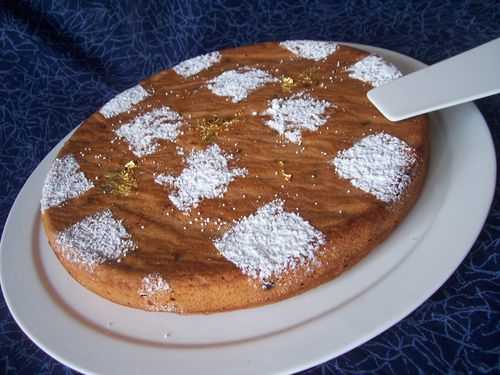 Gâteau neige aux pépites de chocolat