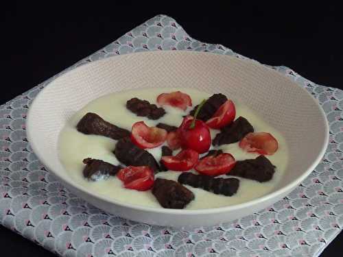 Gnocchi au chocolat et crème vanille