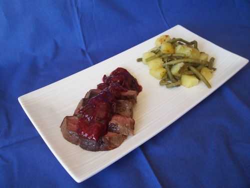 Magret de canard aux prunes