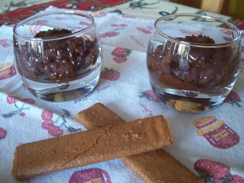 Mousse craquante aux gavottes