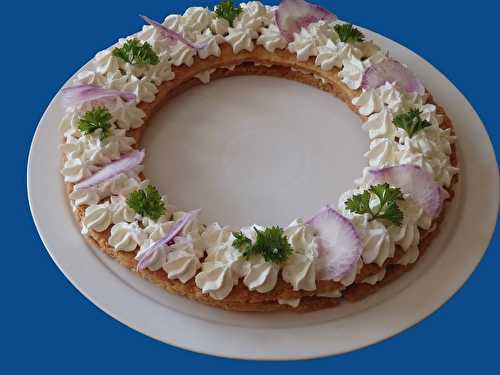 Number cake salé : couronne au fromage de chèvre