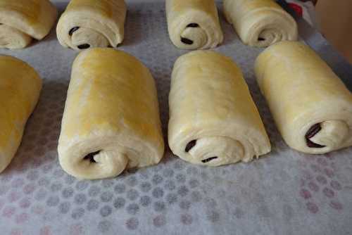 Pains au chocolat pour le défi recettes du mois d'avril