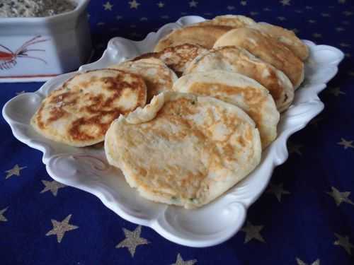 Pancakes pommes de terre et rillettes à la moutarde à l'ancienne - Le blog de Michelle - Plaisirs de la Maison