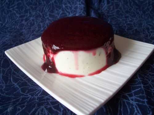 Panna cotta au Philadelphia et coulis de framboise