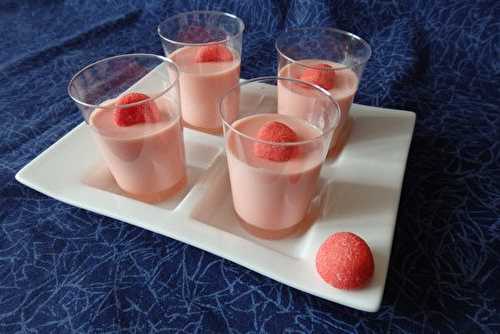 Panna cotta aux fraises Tagada