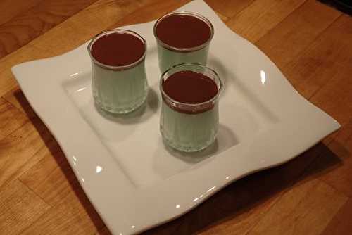 Panna cotta comme un "after eight ® "