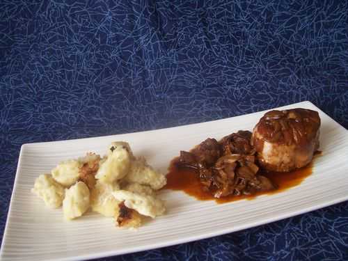 Paupiettes de veau sauce chasseur