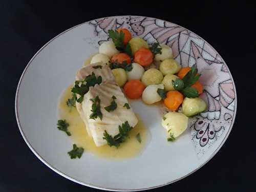 Pavés de turbot et ses billes de légumes au beurre citronné - Le blog de Michelle - Plaisirs de la Maison