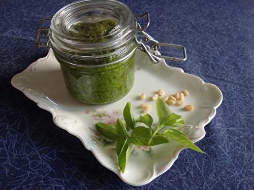 Pesto maison au basilic